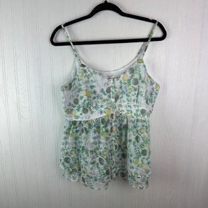 LC Lauren‎ Conrad Babydoll Fruit Print Tank Size Medium NWT